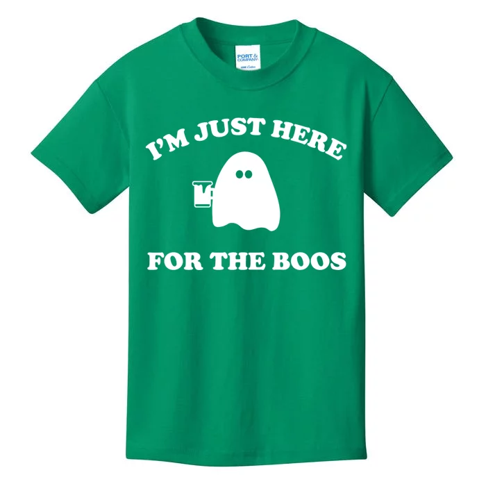 IM Just Here For The Boos Halloween Kids T-Shirt