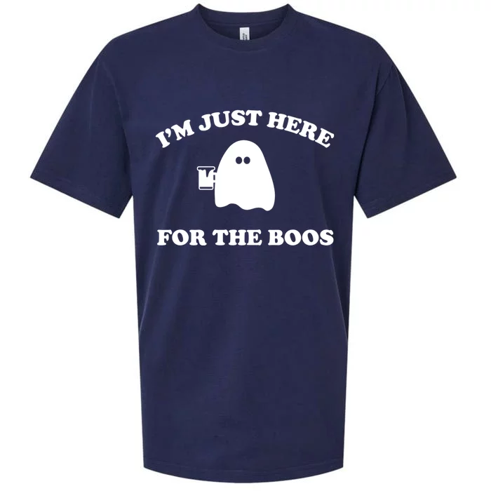 IM Just Here For The Boos Halloween Sueded Cloud Jersey T-Shirt