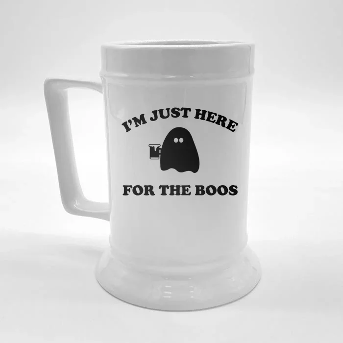 IM Just Here For The Boos Halloween Front & Back Beer Stein