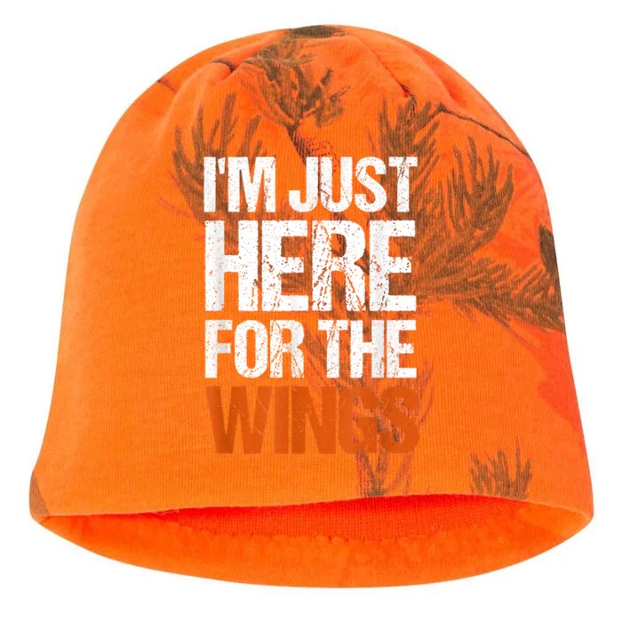 Im Just Here For The Wings Funny Gift Kati - Camo Knit Beanie