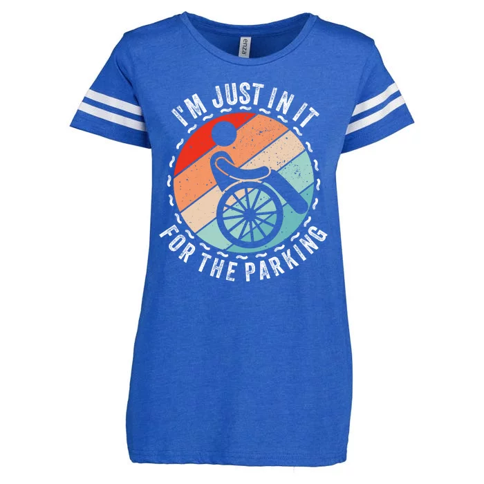 I'm Just In It For The Parking Enza Ladies Jersey Football T-Shirt