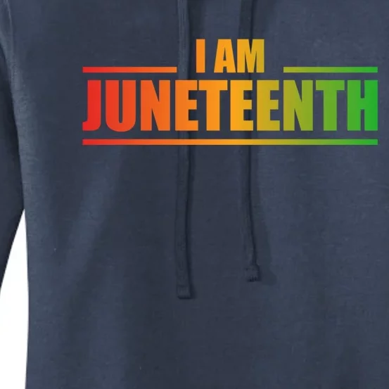 IM Junenth June 19 Afro American Freedom Black History Funny Gift Women's Pullover Hoodie