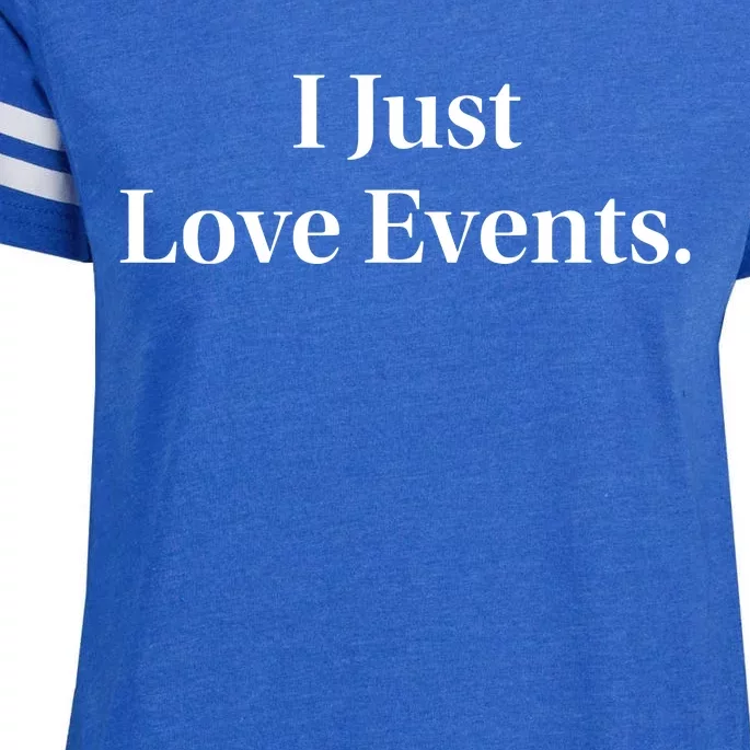 I Just Love Events Enza Ladies Jersey Football T-Shirt