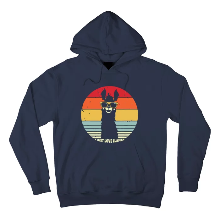 I Just Love Llamas Retro Style Llama Hoodie