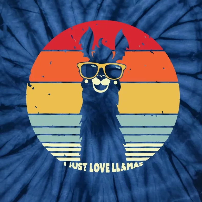 I Just Love Llamas Retro Style Llama Tie-Dye T-Shirt