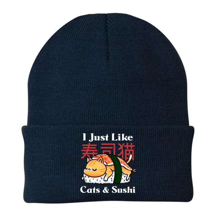 I Just Like Cats And Sushi Knit Cap Winter Beanie