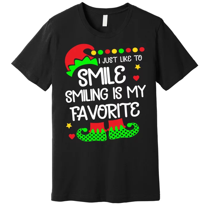 I Just Like To Smile Cool SmilingS My Favorite Funny Premium T-Shirt