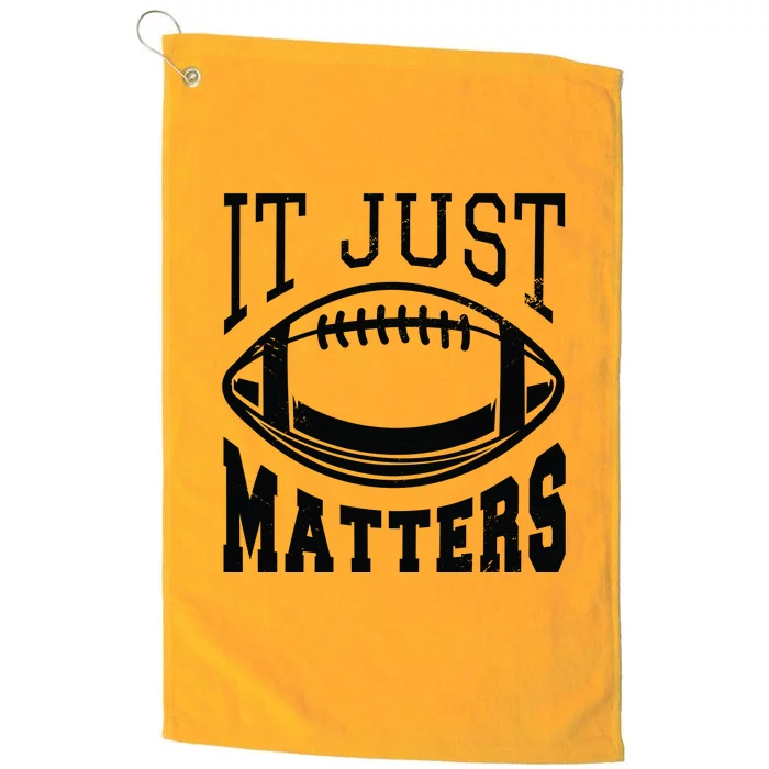 It Just Matters Football Platinum Collection Golf Towel