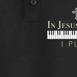 In Jesus Name I Play Piano Christian Music Dry Zone Grid Performance Polo