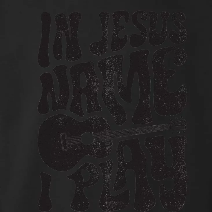 In Jesus Name Play Acoustic Guitar Christian Music Toddler Hoodie