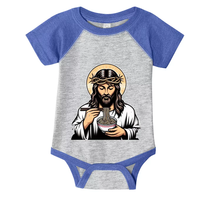 In Jesus Name Ramen Funny Japanese Food Christian Infant Baby Jersey Bodysuit