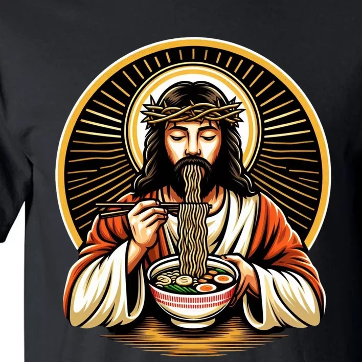 In Jesus Name Ramen Funny Japanese Food Christian Tall T-Shirt