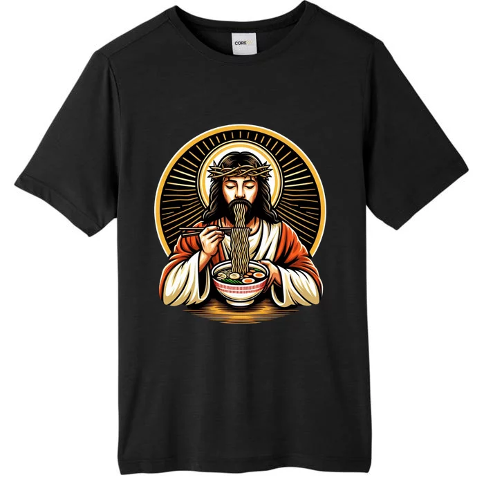 In Jesus Name Ramen Funny Japanese Food Christian ChromaSoft Performance T-Shirt