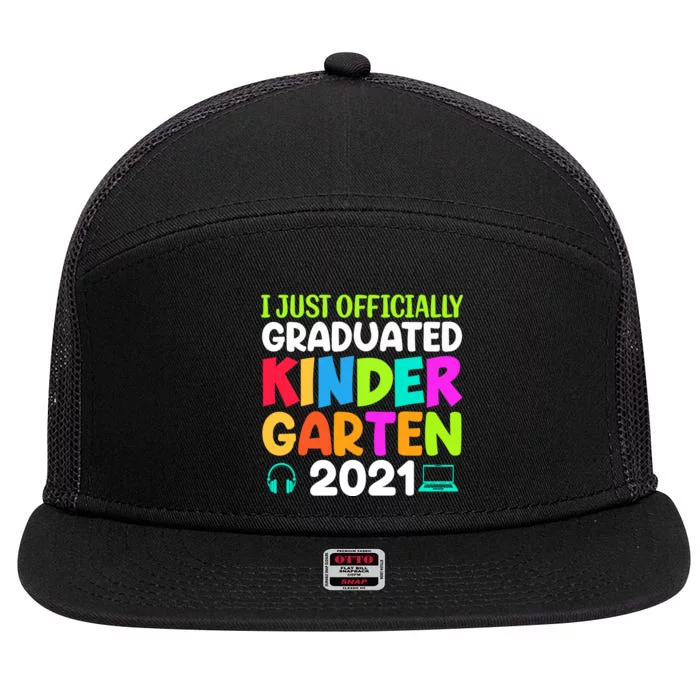 I Just Officially Graduated Kindergarten 7 Panel Mesh Trucker Snapback Hat