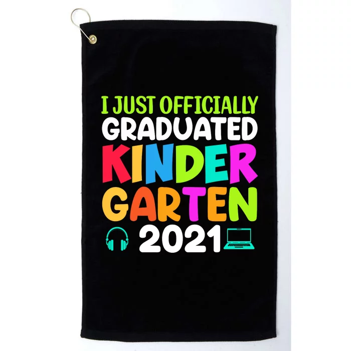 I Just Officially Graduated Kindergarten Platinum Collection Golf Towel