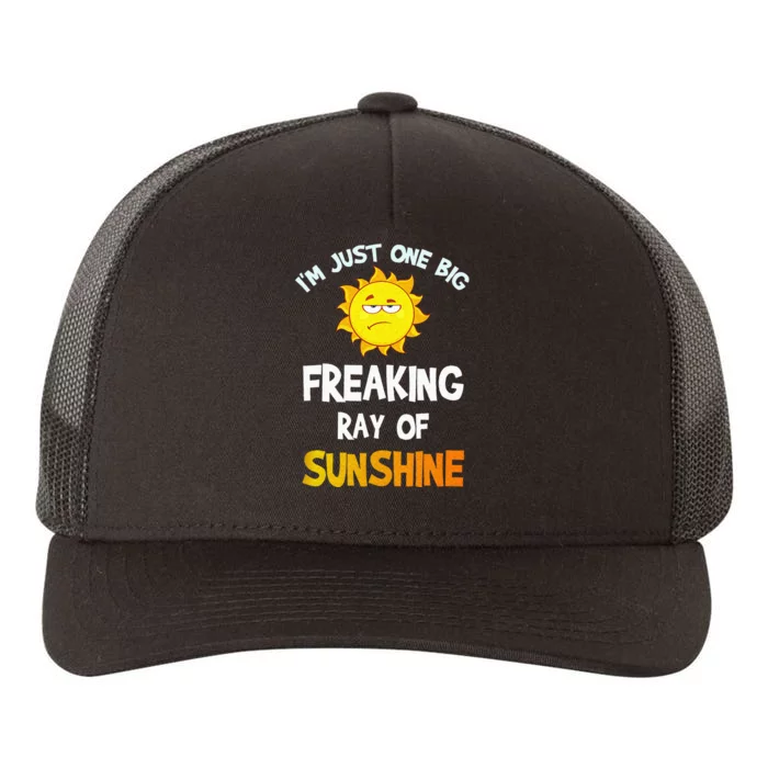 Im Just One Big Freaking Ray Of Sunshine Funny Idea Yupoong Adult 5-Panel Trucker Hat