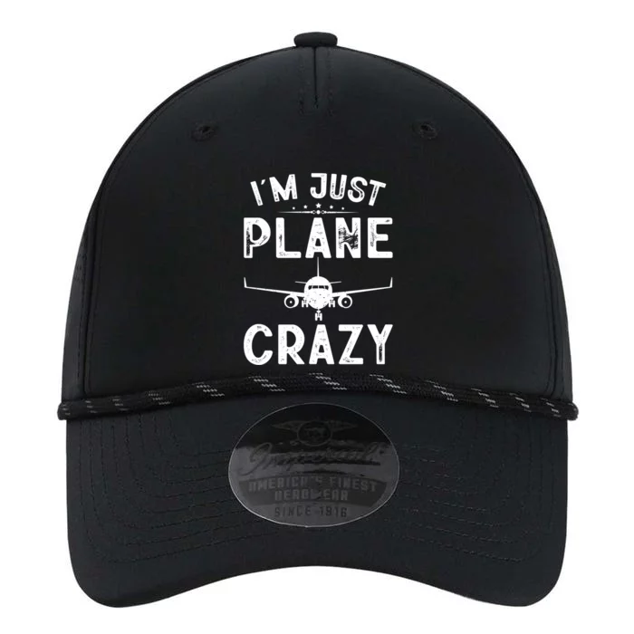 IM Just Plane Crazy Airplanes Lover Aviation Funny Gift Performance The Dyno Cap