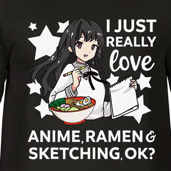 I Just Really Love Anime Ra and Sketching OK Drawing Art Comfort Colors T-Shirt