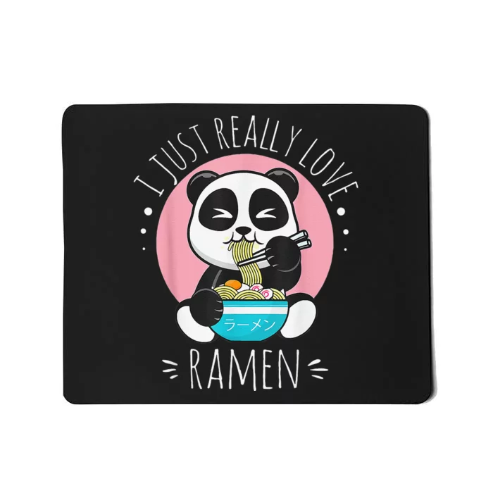 I Just Really Love Ra Kawaii Anime Panda Cute Manga Love Mousepad