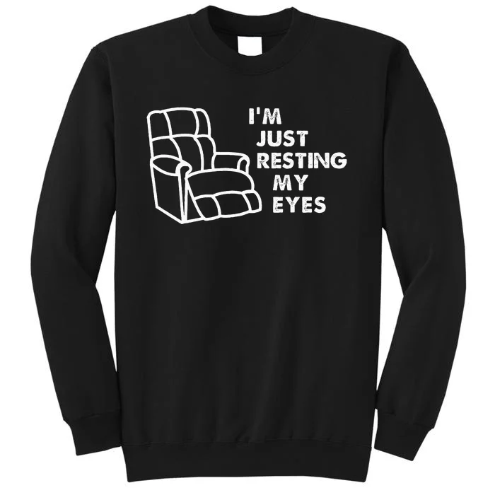 IM Just Resting My Eyes Funny Vintage Dad Grandpa Gifts Sweatshirt