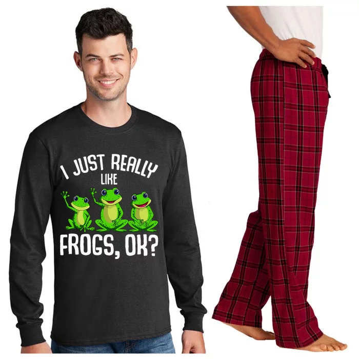 I Just Really Like Frogs Frog Long Sleeve Pajama Set