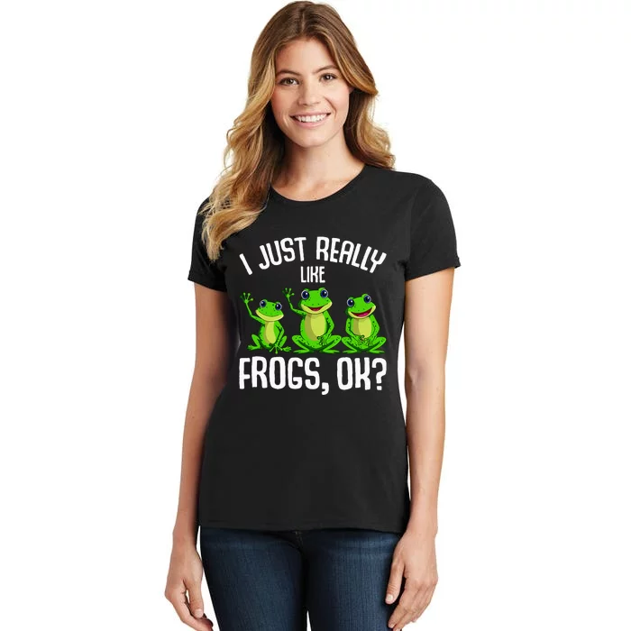 I Just Really Like Frogs Frog Women's T-Shirt