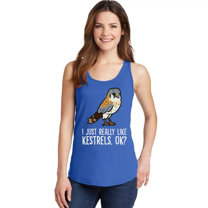 I Just Really Like Kestrels Ok Cute Kestrel Bird Ladies Essential Tank