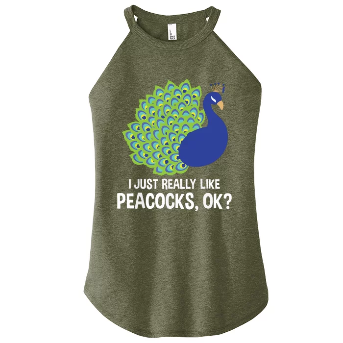 I Just Really Like Peacocks Ok Cute Peacock Costume Women’s Perfect Tri Rocker Tank