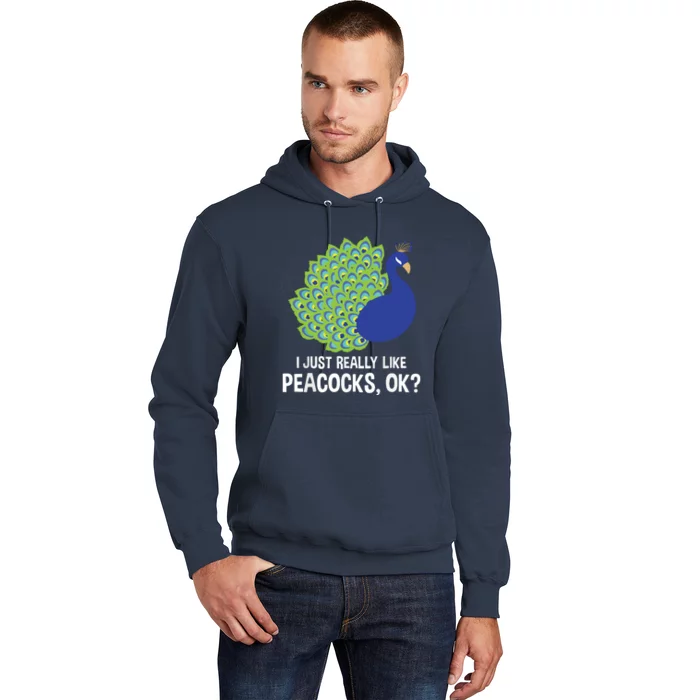 I Just Really Like Peacocks Ok Cute Peacock Costume Hoodie