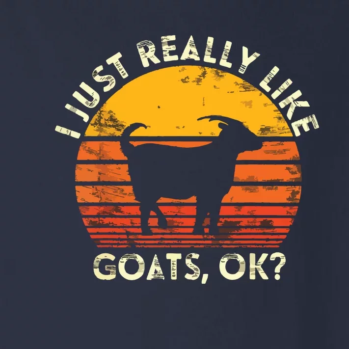 I Just Really Like Goats Farmer Farm Animal Goat Lover Gift Toddler Long Sleeve Shirt