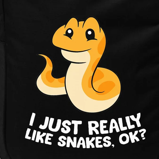 I Just Really Like Snakes Love Snakes Impact Tech Backpack