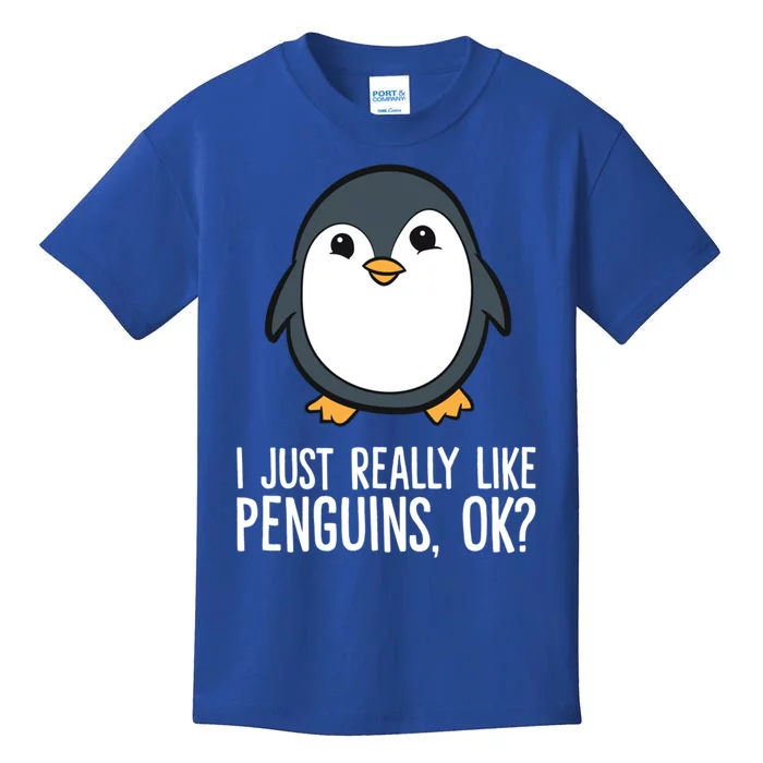 I Just Really Like Penguins Meaningful Gift Kids T-Shirt