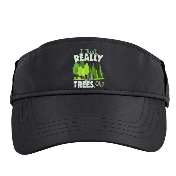 I Just Really Like Trees, Ok Love Trees Adult Drive Performance Visor