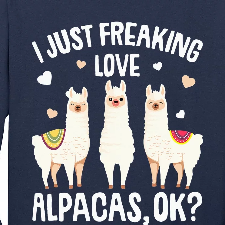 I Just Really Like Alpacas  Alpaca Llama Tall Long Sleeve T-Shirt