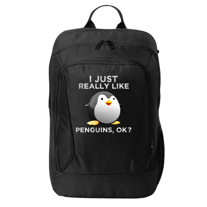 I Just Really Like Penguins Ok City Backpack