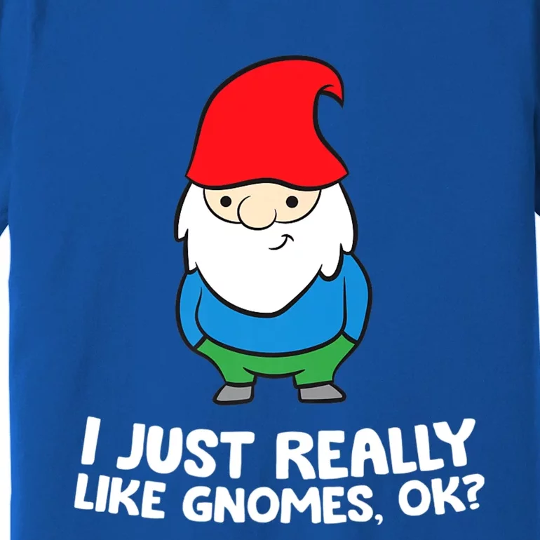 I Just Really Like Gnomes, Ok? Garden Gnome Premium T-Shirt