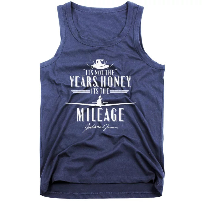 Indiana Jones Raiders Of The Lost Ark It's The Mileage Logo Tank Top