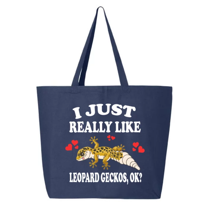 I Just Really Like Leopard Geckos Lizard Lover Gift 25L Jumbo Tote