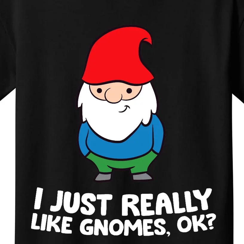 I Just Really Like Gnomes, Ok? Garden Gnome Premium Kids T-Shirt