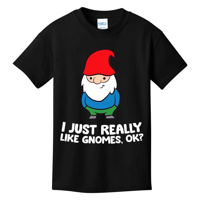 I Just Really Like Gnomes, Ok? Garden Gnome Premium Kids T-Shirt