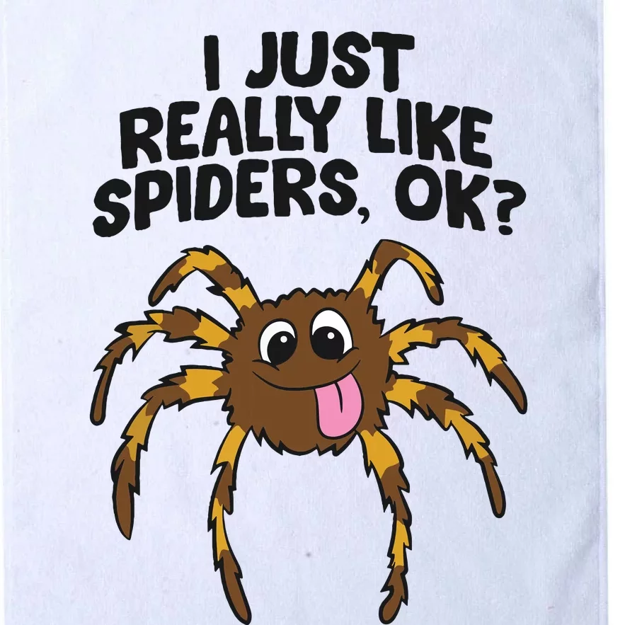 I Just Really Like Spiders Ok Love Spiders Platinum Collection Golf Towel