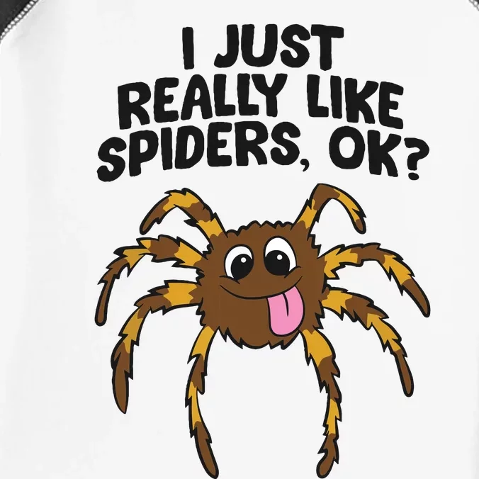 I Just Really Like Spiders Ok Love Spiders Infant Baby Jersey Bodysuit