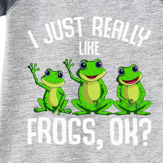 I Just Really Like Frogs Infant Baby Jersey Bodysuit