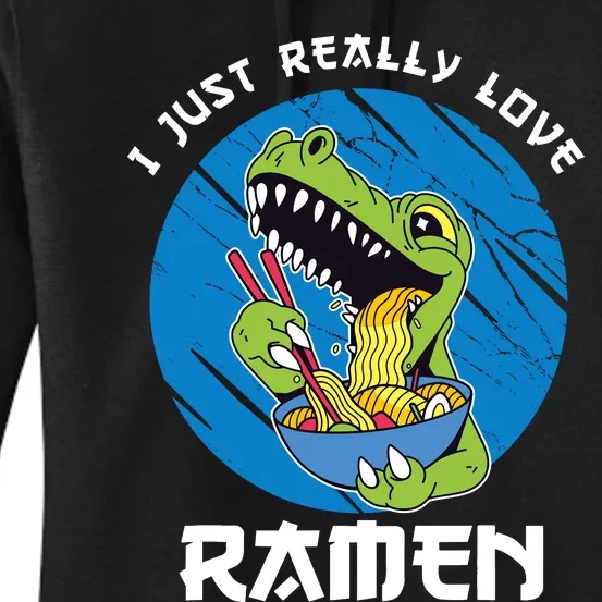 I Just Really Love Ra Japanese Noodles Kawaii Anime Cat Women's Pullover Hoodie