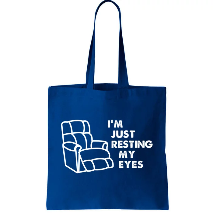 I'm Just Resting My Eyes Funny Vintage Dad Grandpa Funny Gift Tote Bag