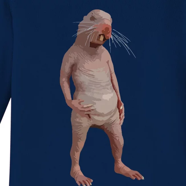 I Just Really Like Naked Moles Ok Funny Naked Mole Rat Baby Long Sleeve Bodysuit