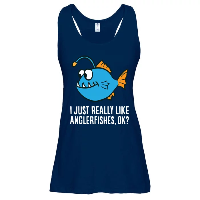 I Just Really Like Anglerfishes Ok? Angler Fish Ladies Essential Flowy Tank