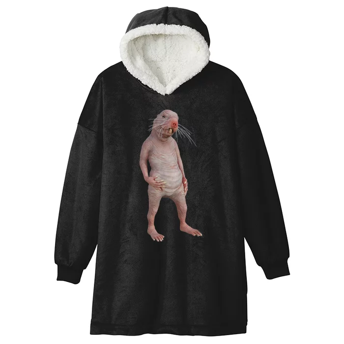 I Just Really Like Naked Moles Ok Funny Naked Mole Rat Hooded Wearable Blanket