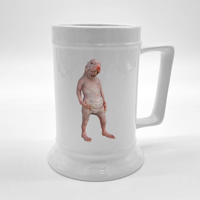 I Just Really Like Naked Moles Ok Funny Naked Mole Rat Front & Back Beer Stein