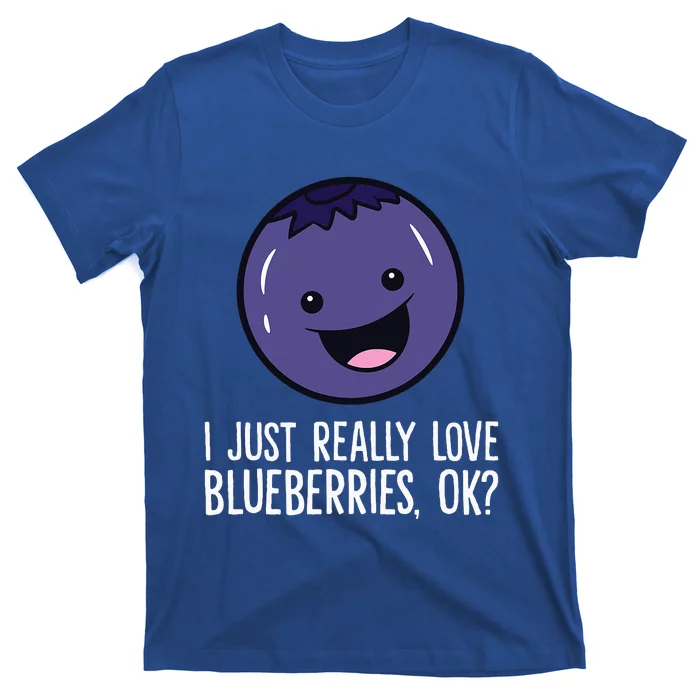 I Just Really Like Blueberries Kawaii Blueberry T-Shirt